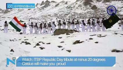 Watch: ITBP Republic Day tribute at minus 20 degrees Celsius will make you  proud