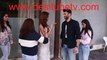 Malang hot couple Disha Patani and Aditya Roy Kapoor look so much into each other at Malang promotion. Dish looks hot in low plunging neckline white slit gown