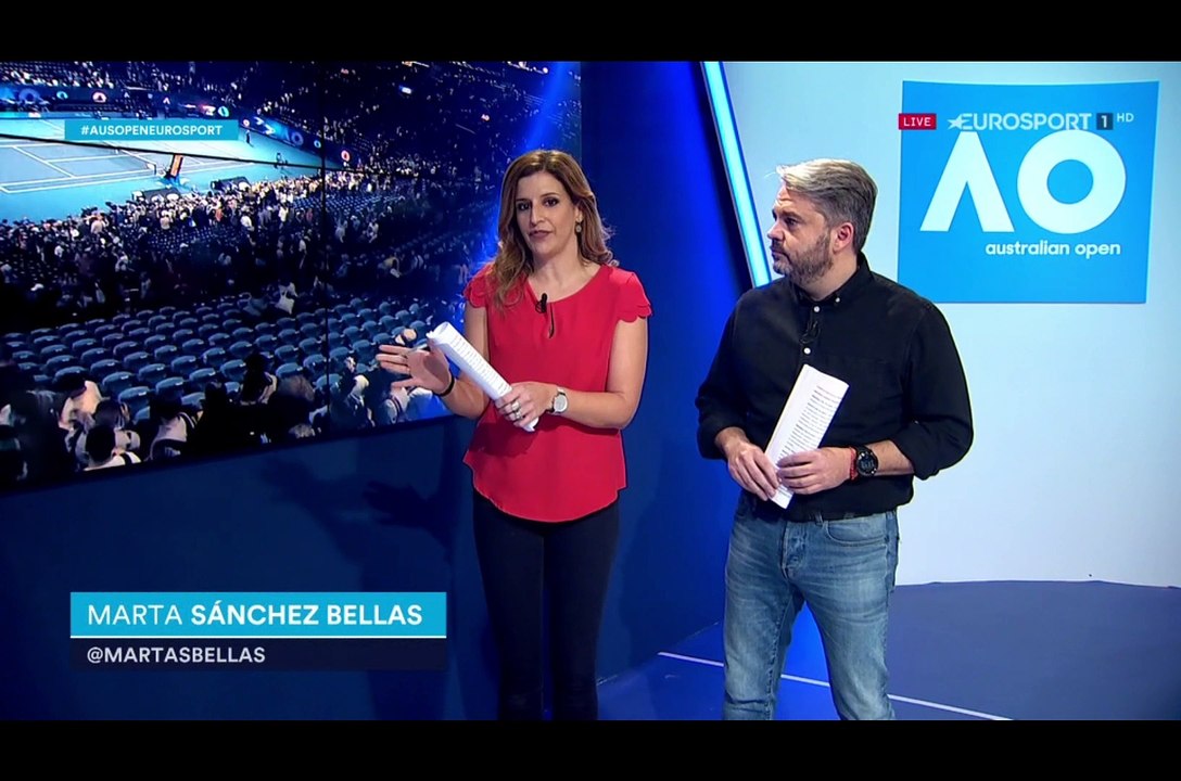 Eurosport Pasando Bolas Australian Open 5o día tras Federer-Millman 2020-01-24