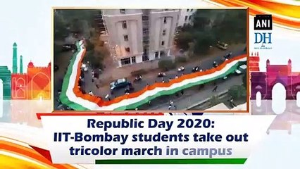Republic Day 2020: IIT-Bombay students take out tricolor march in campus