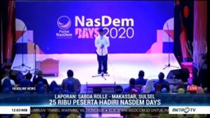 Surya Paloh Akan Buka Konsolidasi 100 Persen DPRT di Makassar
