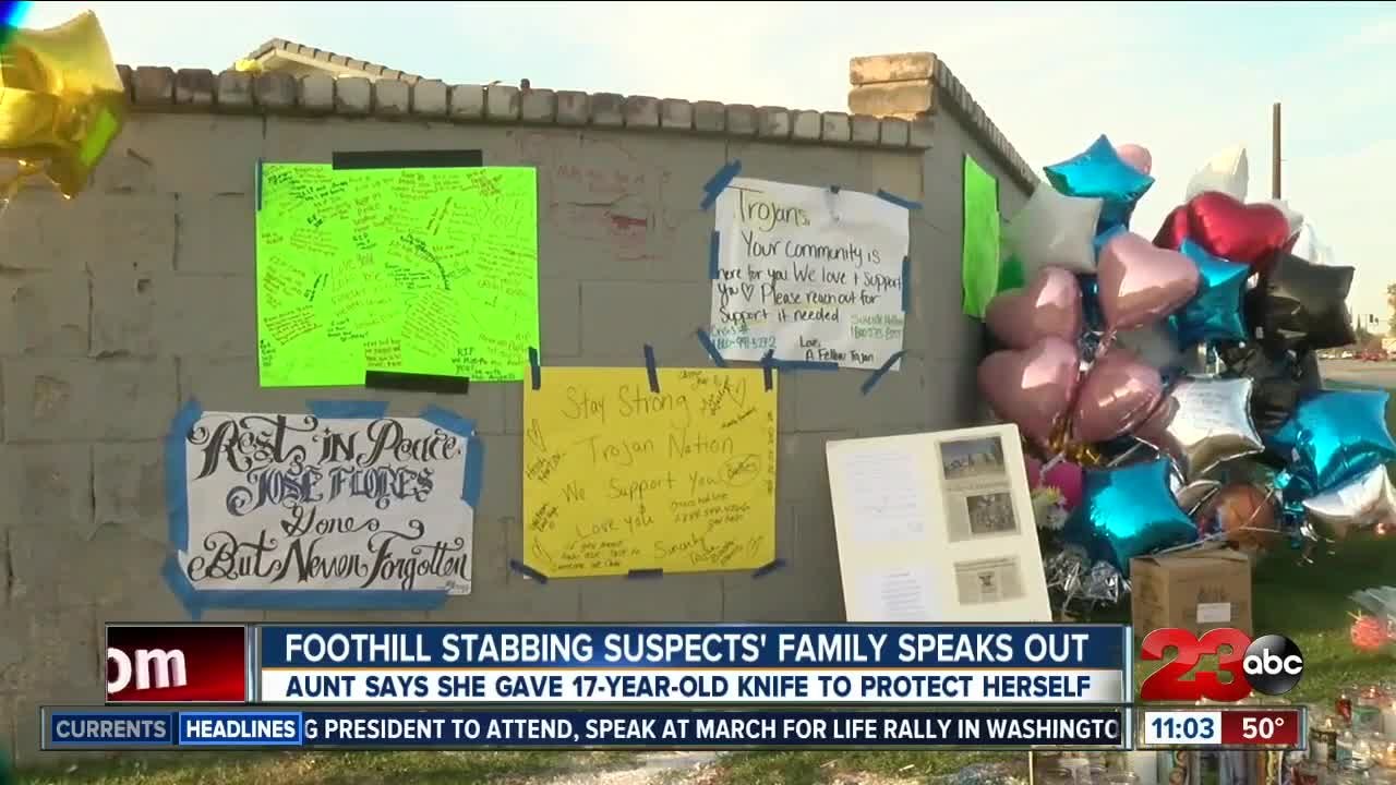 Foothill stabbing suspects' family speaks out  for the first time