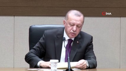 Cumhurbaşkanı Erdoğan: "Hasar Tespiti Yapıp Süratle Yeniden İnşa Çalışmalarını Başlatacağız"
