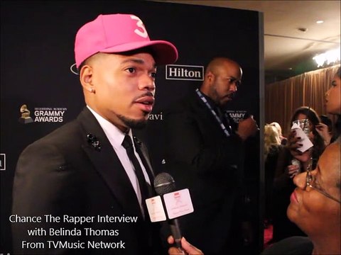 Chance The Rapper Interview - Recording Academy and Clive Davis Pre-Grammy Gala