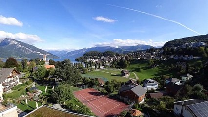 Spiez lac de Thoune depuis l'Eden Spiez Swiss Quality Hotel