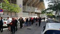 Colas en las taquillas del Heliodoro por las entradas del CD Tenerife-Athletic