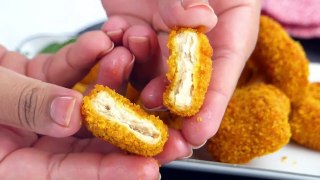 Homemade Chicken Nuggets Recipe by Tiffin Box - How To Make Crispy Nuggets for kids lunch box