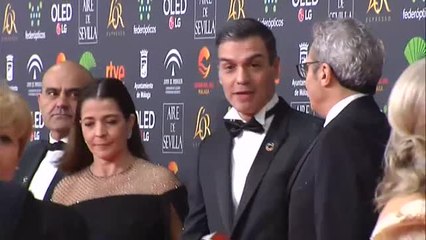 Pedro Sánchez asiste a la gala de los Goya en Málaga