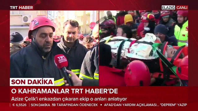 Azize Çelik'i kurtaran ekip o anları anlattı