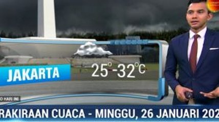 Prakiraan Cuaca Sore Hingga Malam, 26 Januari 2020