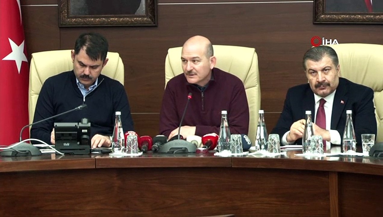 Bakan Soylu ve Bakan Koca Elazığ’da Son Duruma İlişkin Açıklamalarda Bulundu