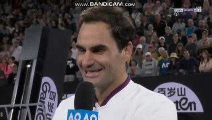 Watch: Roger Federer funny post-match interview with McEnroe