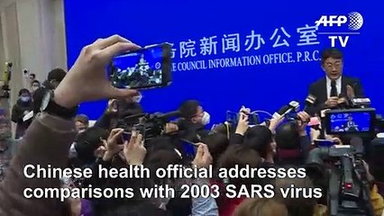 New China virus 'not as powerful as SARS'