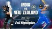 India vs New Zealand 2nd T20 Full Highlights 2020