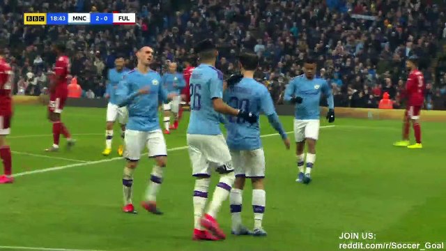 Bernardo Silva Goal HD - Manchester City 2 - 0 Fulham - 26.01.2020 (Full Replay)