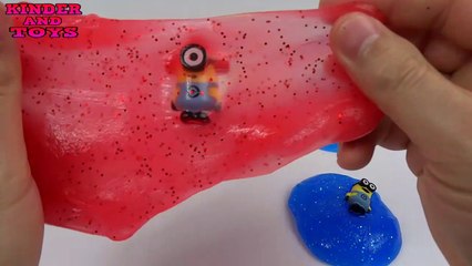 Surprise Eggs Slime colors with Minions Bunny*Slime Sorpresa*Jogo do slime*