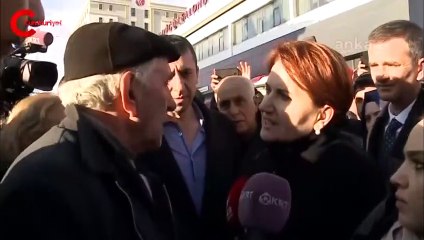 Akşener'le yüz yüze gelen depremzede böyle isyan etti