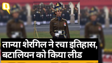 तान्या शेरगिल ने रचा इतिहास, राजपथ पर पुरुष बटालियन की कमान संभाली