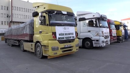 Elazığ'daki depremzedeler için yardım gönderildi