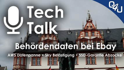 Behördendaten bei Ebay, Cyberpunk 2077, AWS Datenpanne, SSD-Abzocke | QSO4YOU.com Tech Talk #21