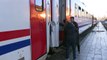 Turkey earthquake: survivors take shelter in trains