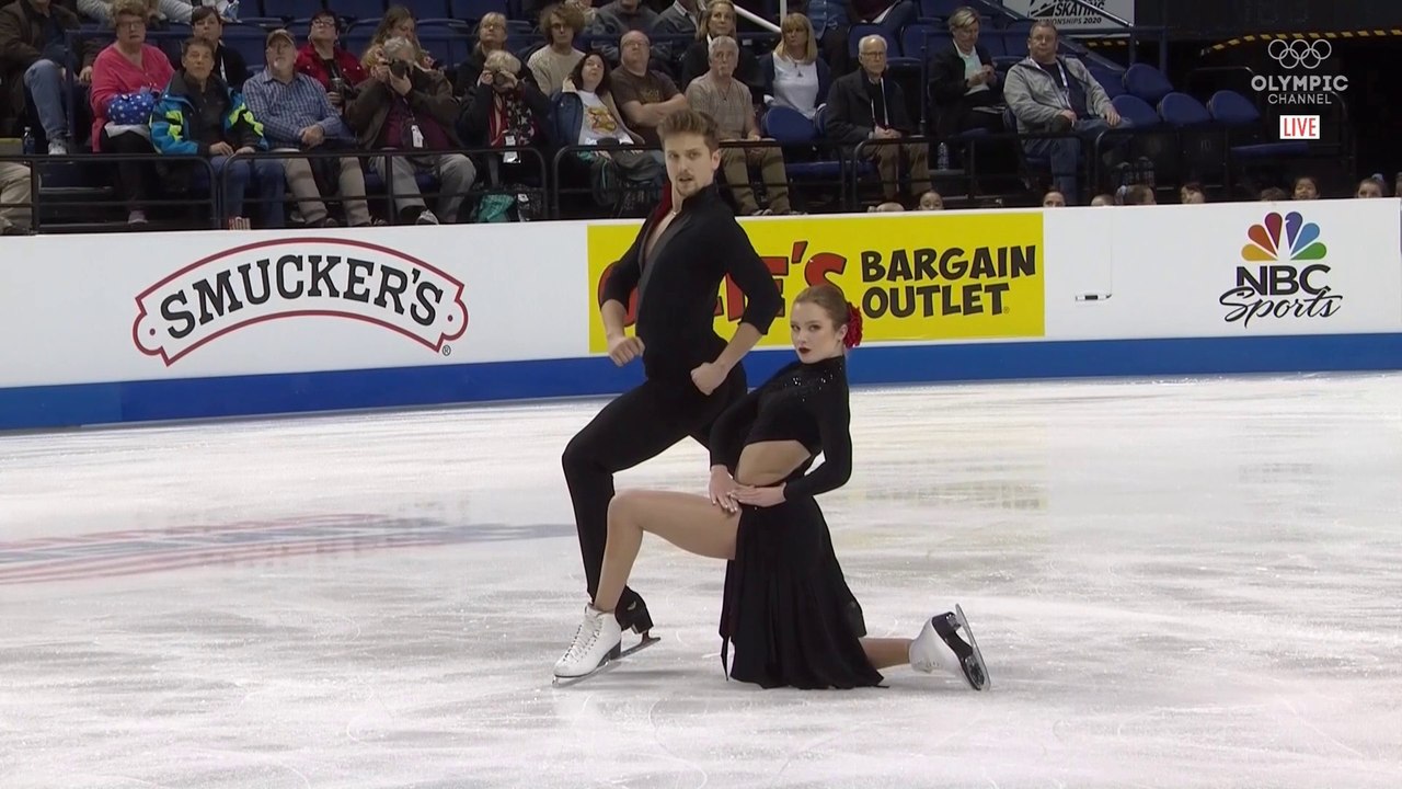 U.S. Nationals 2020 Christina Carreira and Anthony Ponomarenko FD (Olympic Channel)