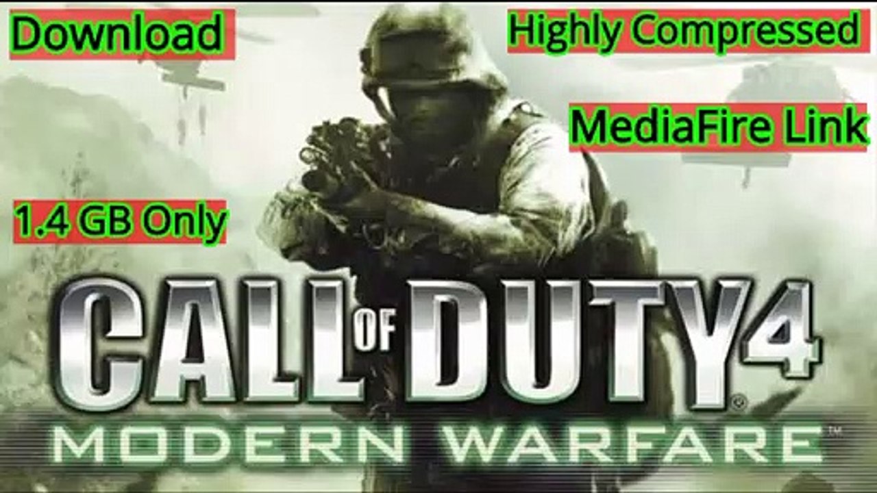 Call Of Duty 4 Modern Walfare Highly Compressed Game Download||Only 1.4GB||With Proof||100% Working