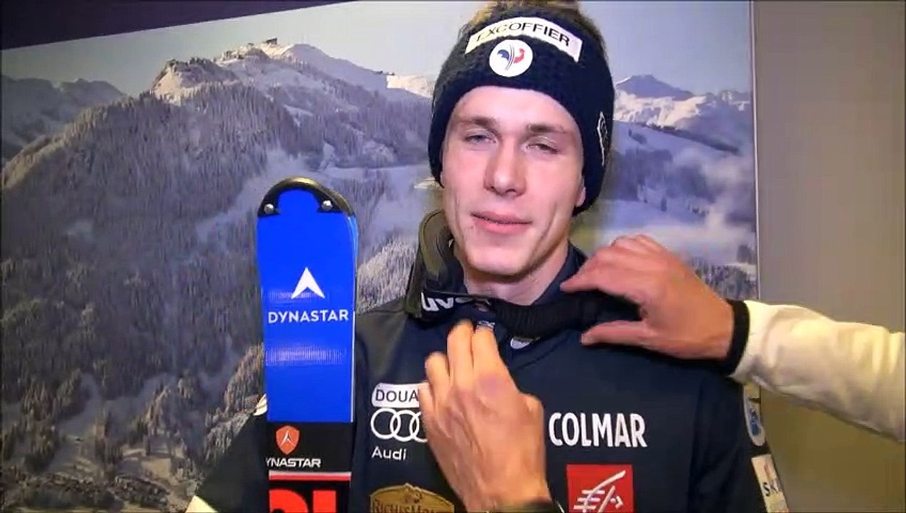 Ski alpin : la réaction de Clément Noël après sa troisième place sur le slalom de Kitzbühel