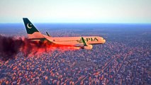 PIA 737-800 Belly Crash Landing near Karachi Airport