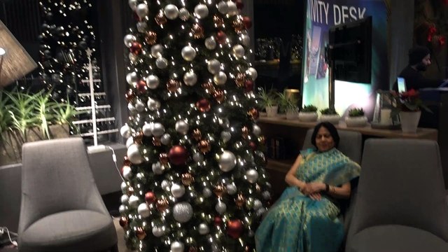 BDMV-262 Aruna & Hari Sharma at Scandic Ishavshotel 4* Lobby Tromsoe Norway Dec 18, 2019