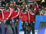 ‎فرحة المنتخب بالتأهل لنهائي كأس إفريقيا لكرة اليد‎ — à Salle Multidisciplinaire De Rades.