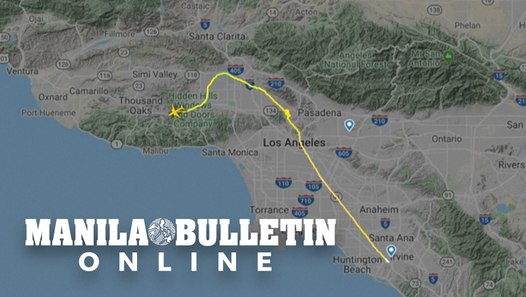 UGC animation of flight path of Kobe Bryant's helicopter - video