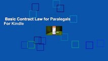 Basic Contract Law for Paralegals  For Kindle