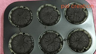 Dark chocolate cupcakes/dark chocolate cake/ pal creation