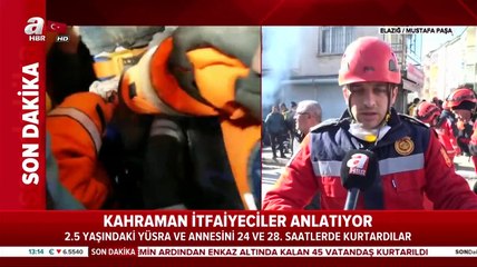 Enkazdan kurtarılan Yüsra bebeğe, babası kalkan olmuş!