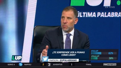 LUP: "Pumas tiene que mantener el ritmo": Alberto García Aspe