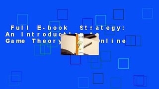 Full E-book  Strategy: An Introduction to Game Theory  For Online
