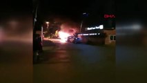 Şişli’de araçların lastiklerini kesip ateşe verdiler