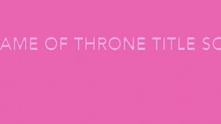 Game of throne ||title song ||piano version