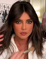 Priyanka goes beige & satin for pre-Grammy bash