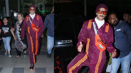Ranveer Singh turns up in a super cool jumper for his latest airport look । Boldsky