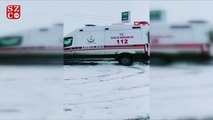 Drift yapan ambulans şoförüne soruşturma başlatıldı