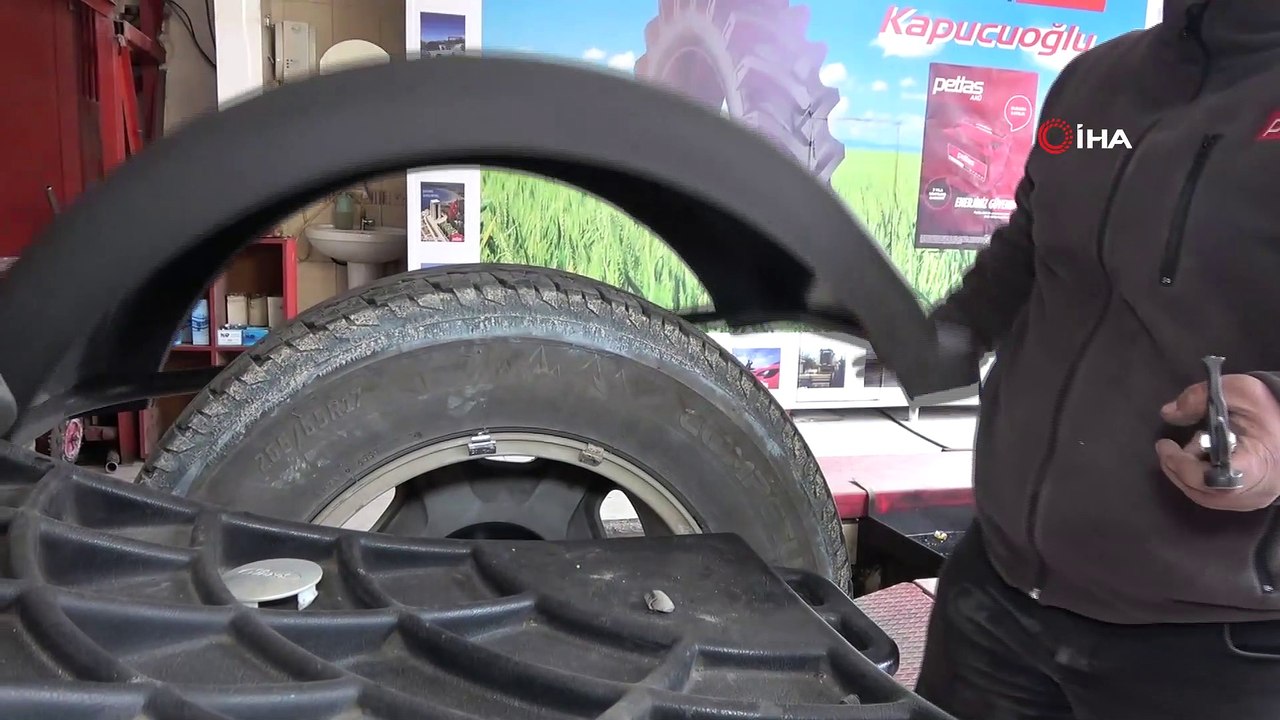 Kırıkkale’nin tek down sendromlu oto lastik ustası