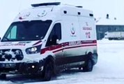 Ambulansla karlı zeminde drift! İl Sağlık Müdürlüğü soruşturma başlattı