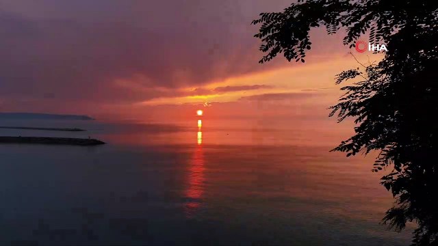 1461 karede Trabzon'da gün batımı