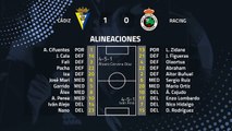 Resumen partido entre Cádiz y Racing Jornada 25 Segunda División