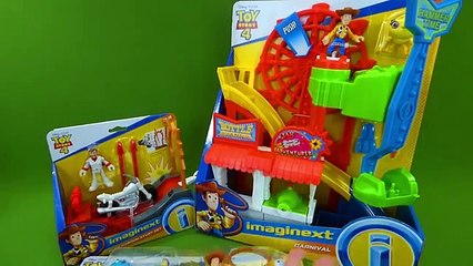 Toy Story 4 Toys Fisher-Price Imaginext Carnival Motorcycle Play Set Buzz Lightyear Forky Toys