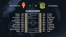 Resumen partido entre Real Sporting y Fuenlabrada Jornada 25 Segunda División
