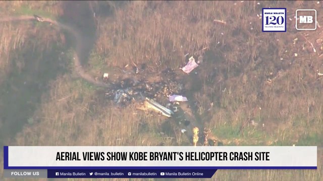 Aerial views show Kobe Bryant's helicopter crash site
