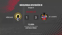 Resumen partido entre Hércules y At. Levante Jornada 22 Segunda División B